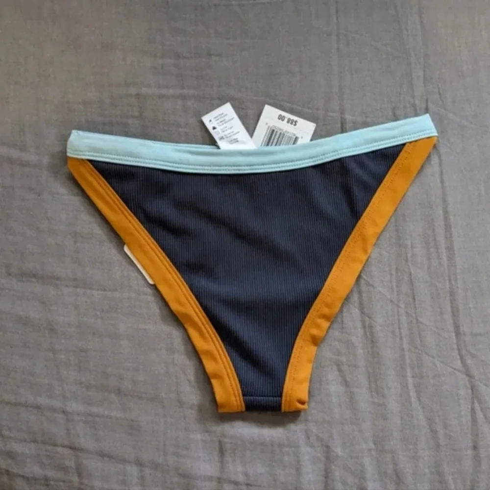L*Space Lala Vacay Bikini Set Slate Sky Blue Inka Gold